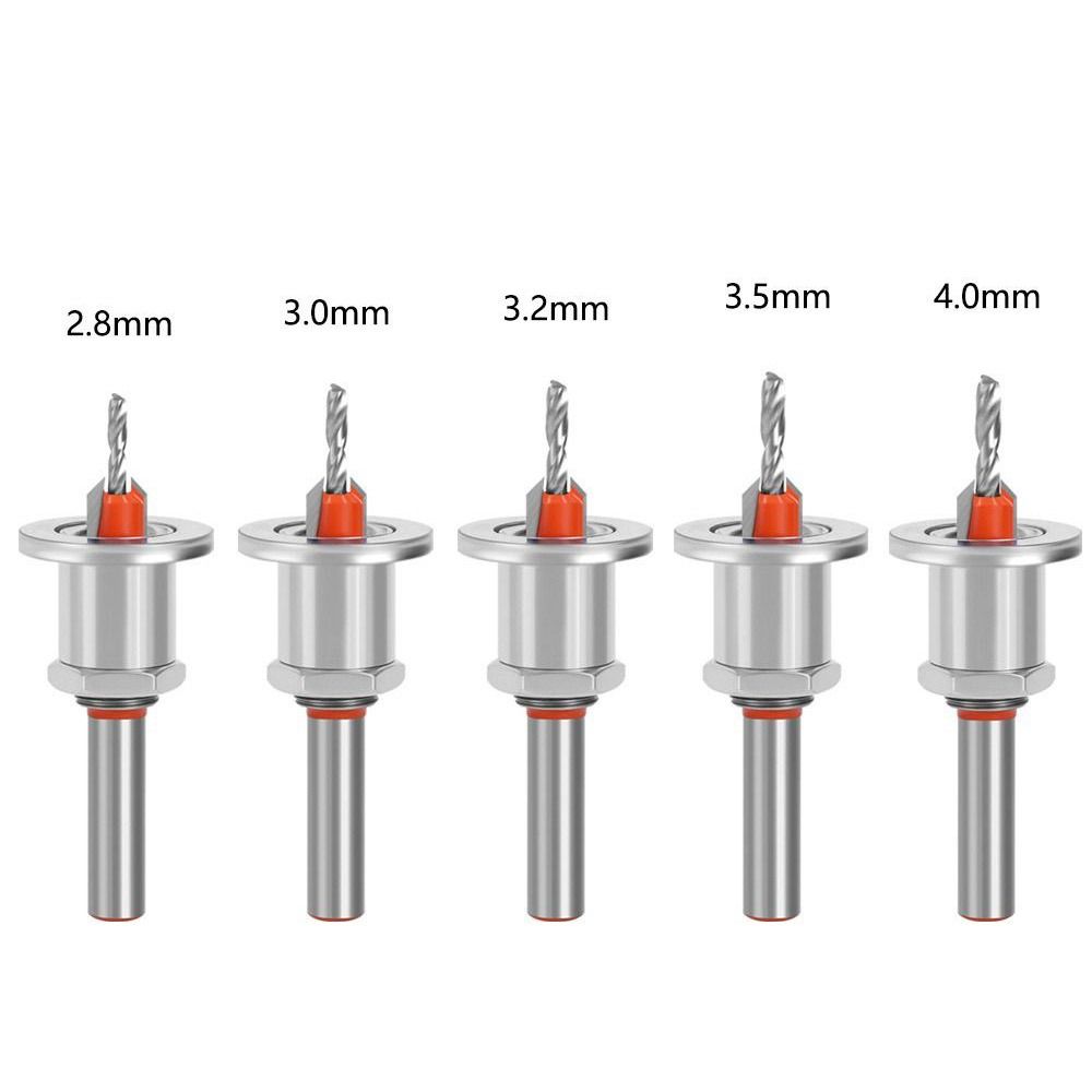 

8mm Shank Woodwork Cutting Tools Milling Cutter Adjustable Counterbore Drill Woodworking Router Bit