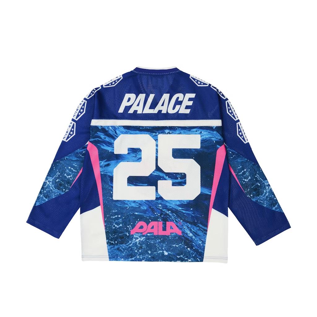 Palace No Bitin Hockey Jersey Navy Unisex Tops Blue P29ES075