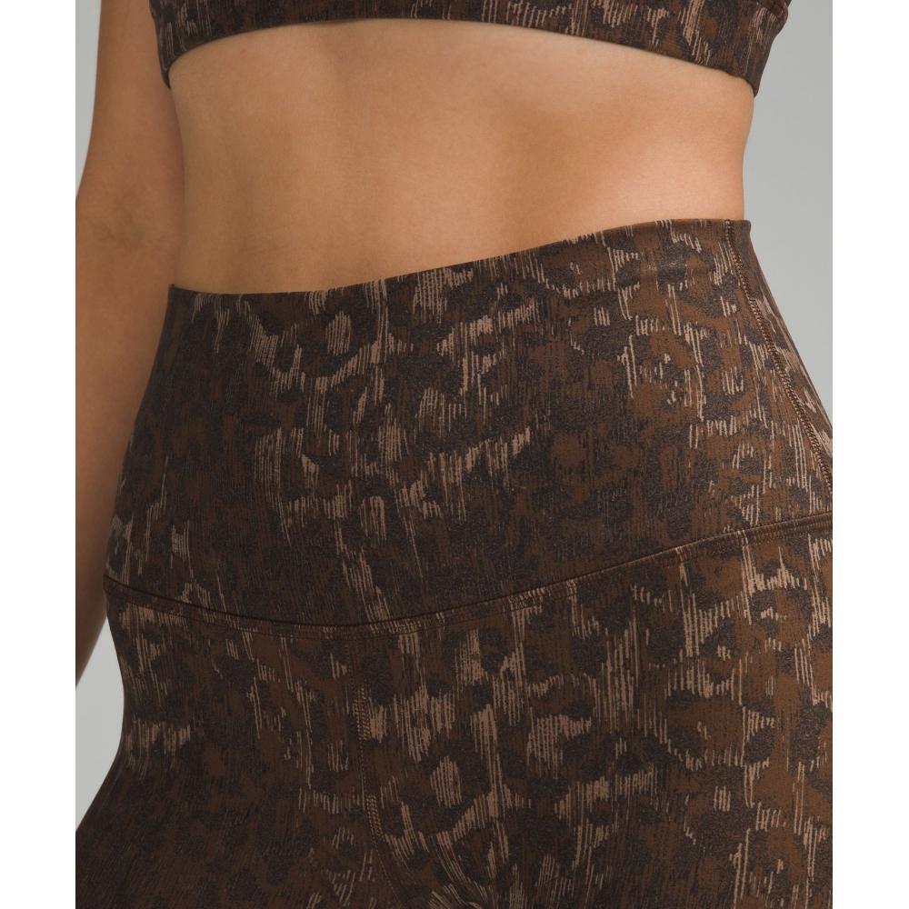 Lululemon Align  High Rise Pant 25  Lined Truleopard Max Brown Multi