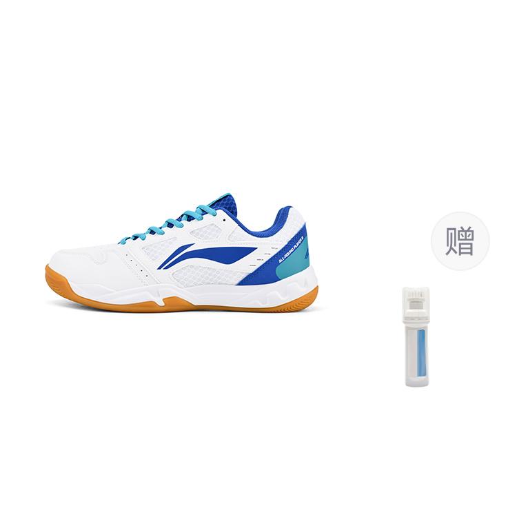 Li Ning The Flash 2.0 Cushioning Slip Resistant Low top Badminton Shoes Unisex White Blue AYTT023-2