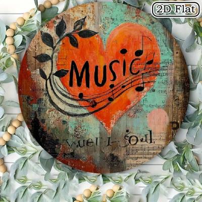 Retro Vinyl Record Metal Painting for Living Room Bar Cafe Decor