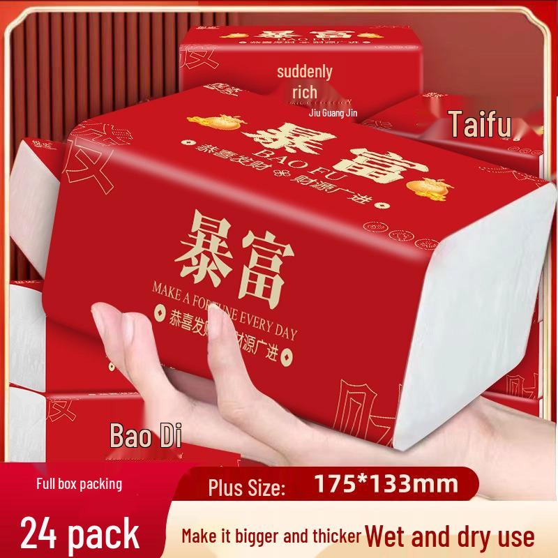 Get Rich Quick Tissue: Premium Napkin & Hand Wiping Paper for Hotels, Restaurants, Dining Rooms, and Barbecues