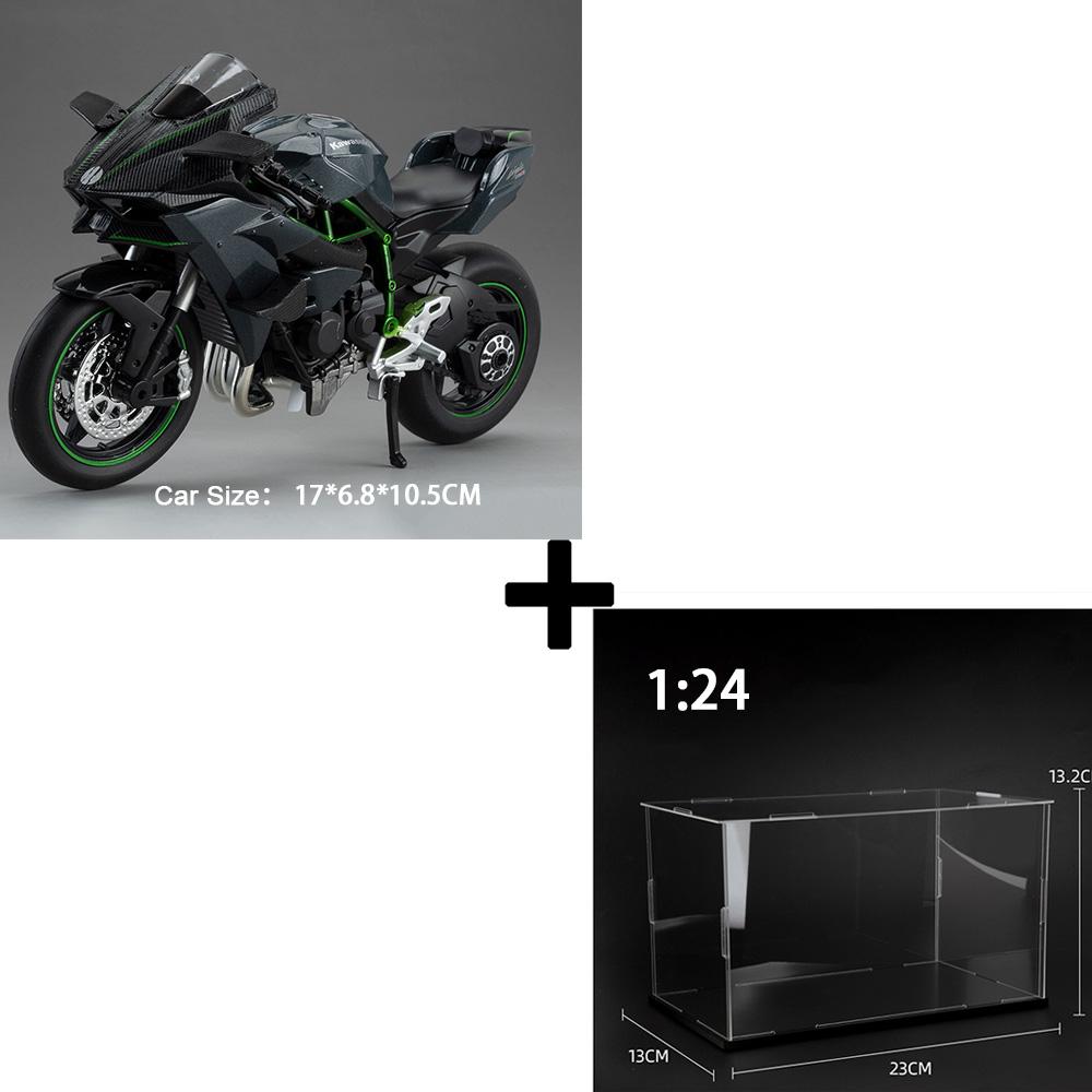 1:12 Motociclete Model S1000RR Kawazaki NINJA H2R Jucării Aliaj Turnat sub Presiune Sunet Lumină Absorbție Șoc Simulare Motocicletă Cadou Băiat