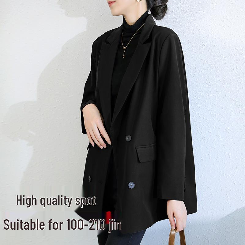 Women s Plus Size Loose Mid-Length Casual Suit Jacket - 2026 Spring Collection XL
