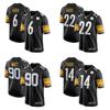 Maillot de Football NFL Brodé Legend Shirt d'Entraînement Manches Courtes Respirant Haut de Sport