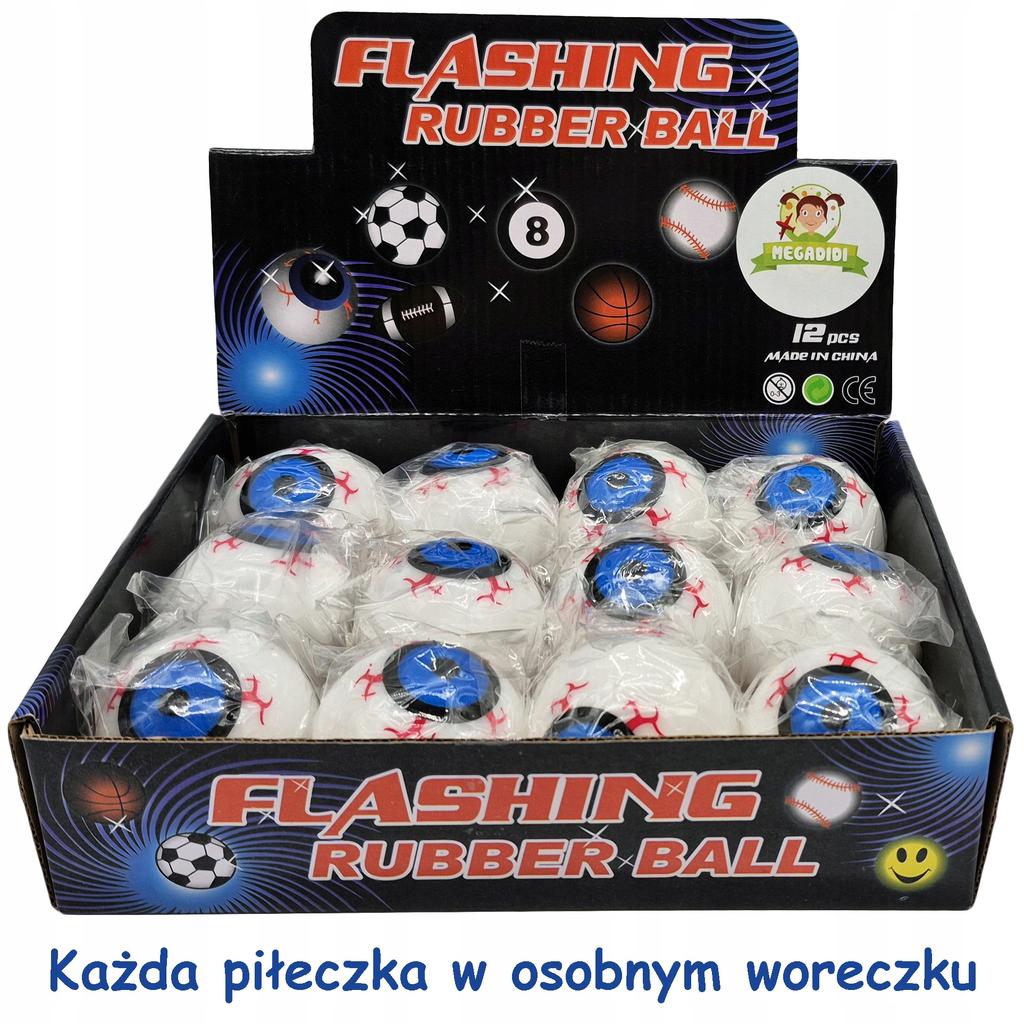 Glowing Bouncing Ball Two Colors Light Space Eye Ball Small Ball