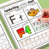 2 Books/set of 26-letter and Number Practice Books, Each with 32 Pages, Number Copybook, Letter Tracing Book