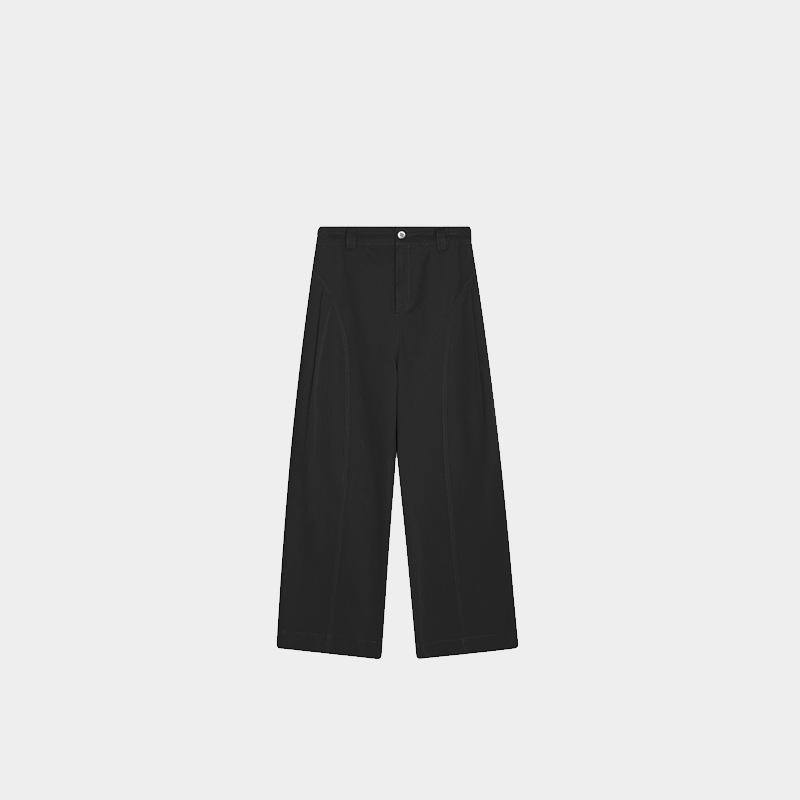 

Женские повседневные брюки Ханьфу из хлопка и льна на осень, полуэластичный пояс, однотонные, FSY50872 M