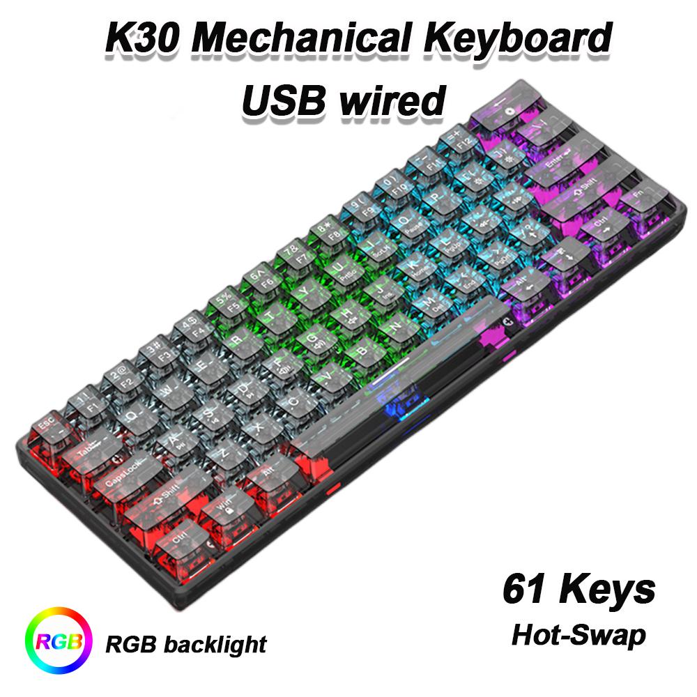 K96 Wireless 2.4G Gaming Mechanical Keyboard 100 Key Hotswap Bluetooth-compatible 5.0 Keyboard Double ISSI Silencing for Laptop