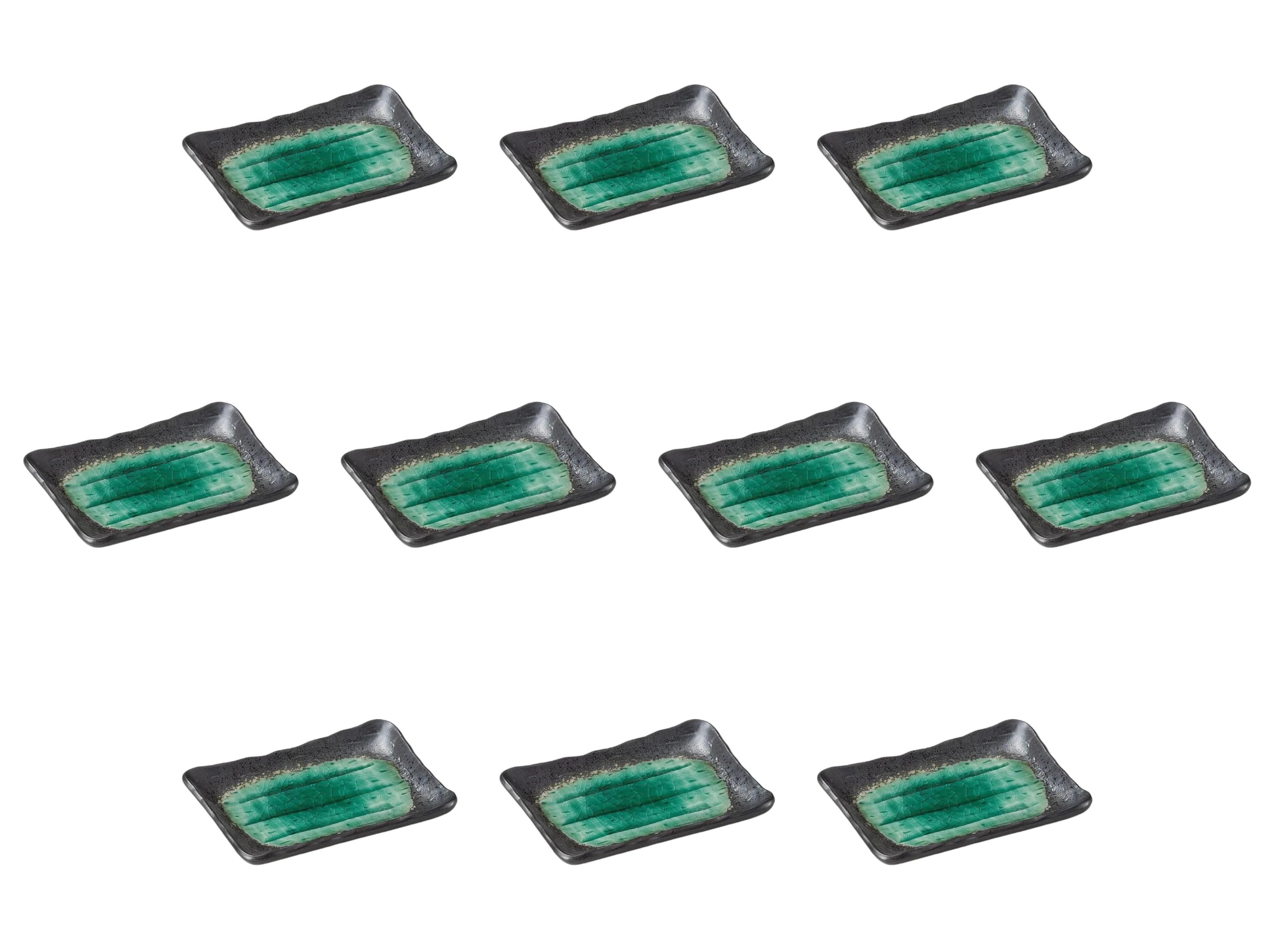 

Set of 10 Deep Sea Plates x x 2 Nori Plates Setomonohonpo [13.4 9.5 cm]