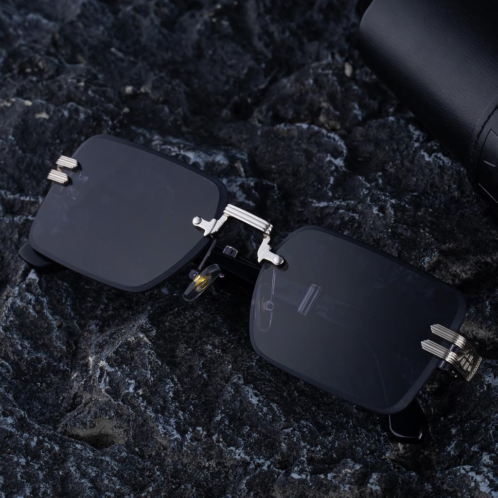 Petites Lunettes de Soleil Carrées Homme Lunettes de Soleil Tendance Rétro Homme Lunettes Haut de Gamme