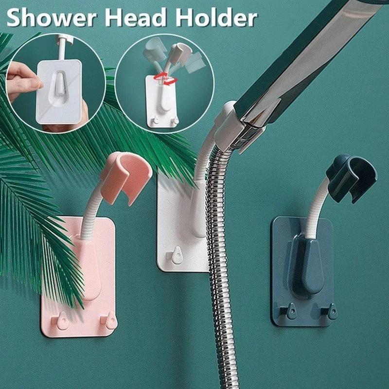 New 360° Rotation Shower Holder Universal Suction Cup Head Home Bathroom Accessories Home Convenience Portable Small Tools