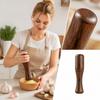 Garlic Masher Wooden Manual Garlic Mincer Tool for Kitchen and Household Use