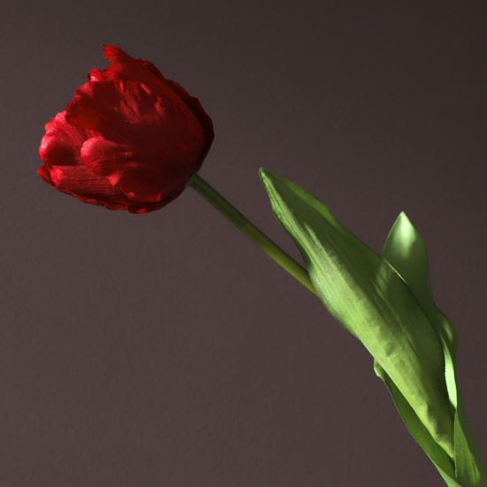 Flores de Tulipán Artificiales Tacto Real Tulipán de Tallo Largo Ramo con Hojas para Ramo de Boda Arreglo Floral de Primavera Decoración de Mesa para el Hogar