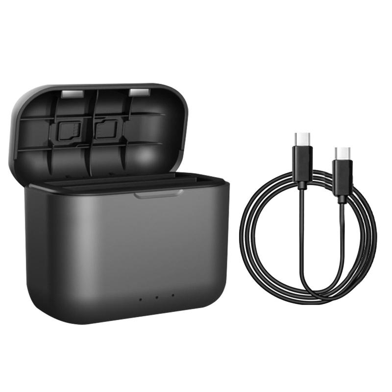 Úložné pouzdro nabíječky baterií Rozbočovač pro rychlé nabíjení Krabice nabíjecích baterií Kompatibilní pro Insta360 X3