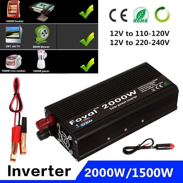 Buy CE RoHS FCC Inverter 1500W/2000W Car Converter Inverter Durable
