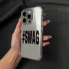 Black And White Swag Phone Case For IPhone 17 17Air 11 12 13 14 15 16 17 Pro Max 16 Plus Cover Funda Bumber Coque