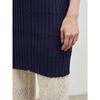 Anggae Crafted Rib Halter Dress Navy