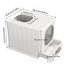Cat Litter Box with Drawer,Enclosed Plastic Litter Box for Cat with Lid and Scoop,Front & Top Doors,Acrylic Window Little Box