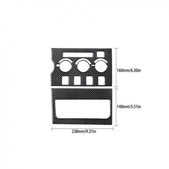 2Pcs Carbon Fiber AC Console Interior Trim Set Type B For Toyota Tundra 2007-13
