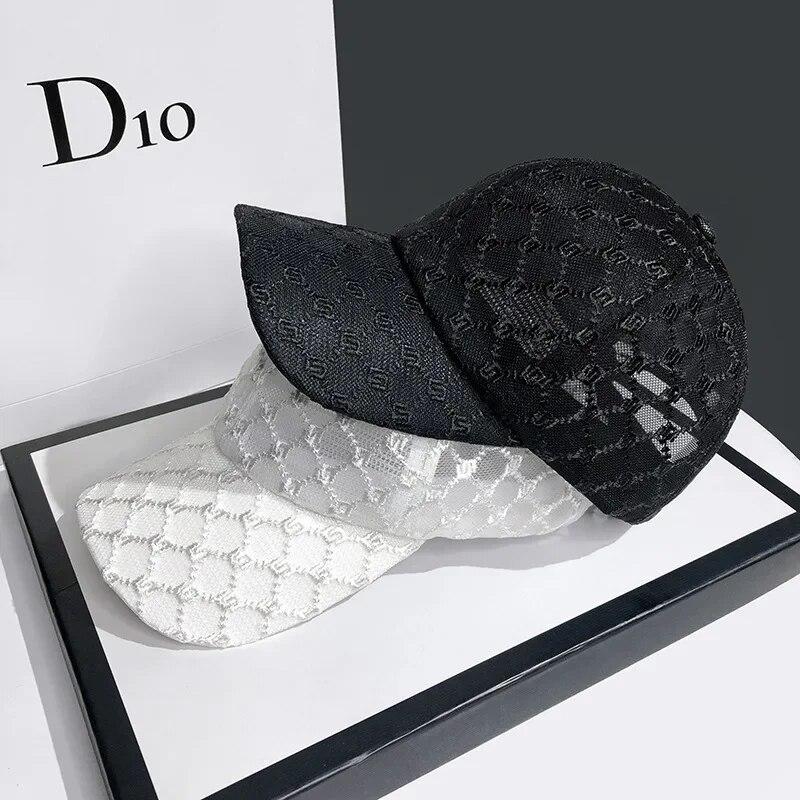 Hat for Women's Summer Fashion Mesh Breathable Sunshade Baseball Cap 2024 Outdoor Adjustable Ladies Sun Hat