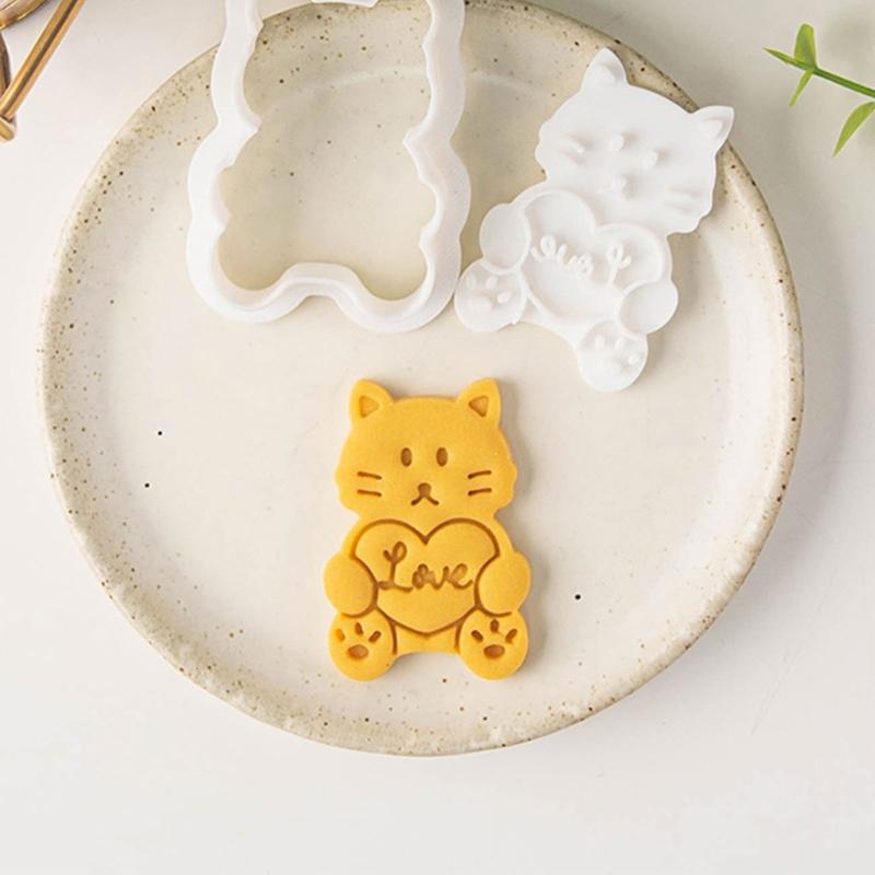 Plastic Cookie Cutters In Cartoon Animal Shape Easy To Clean And Store Perfect For DIY Valentine Treats