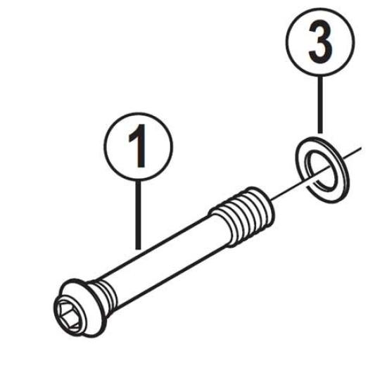 

Shimano Repair Parts Fixing Bolt C x Y8L324000 (M6 38) BR-9010-R