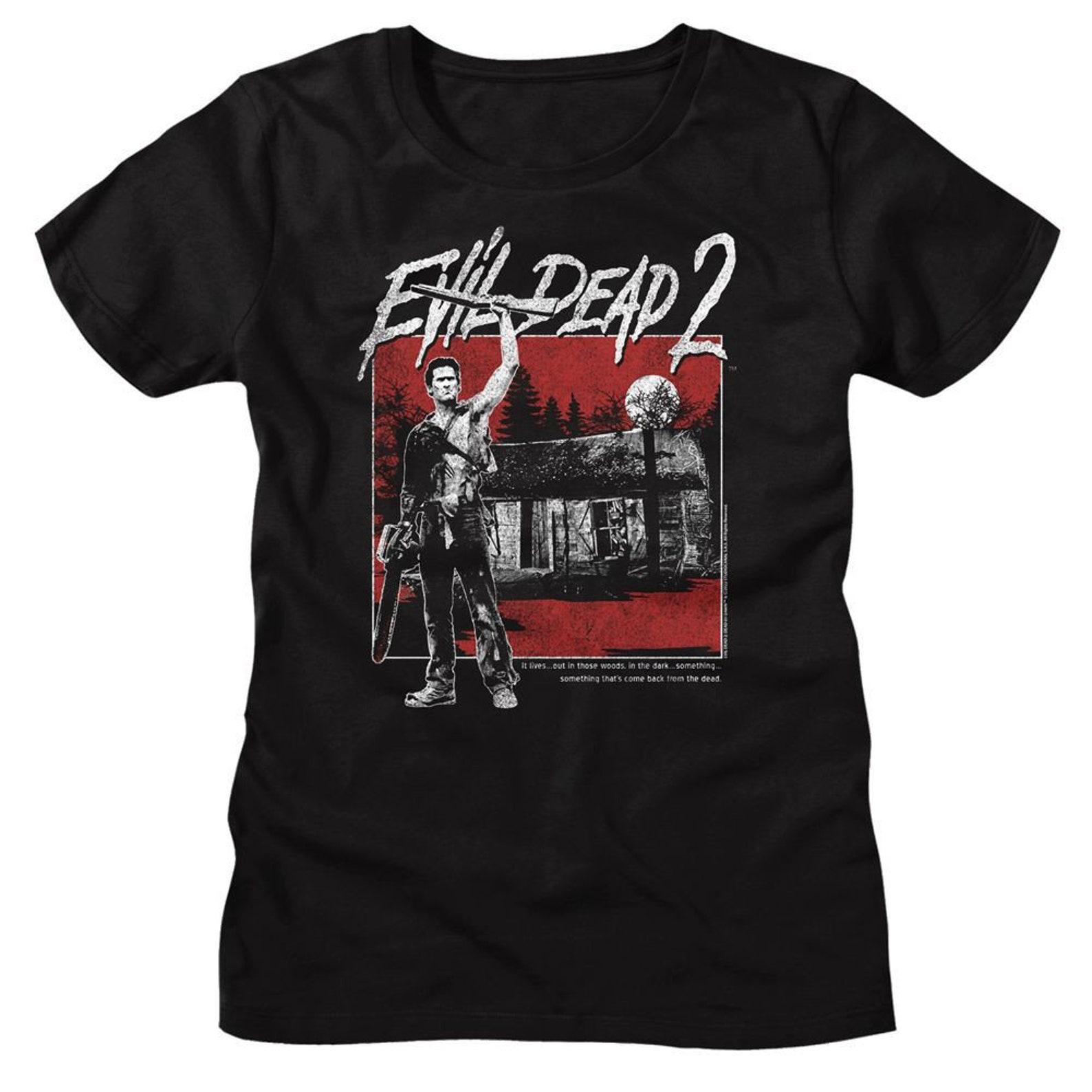 Evil Dead Cabin Square Black Women s T-Shirt S