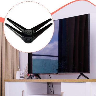 2Pcs TV Stand Base Legs Accessory Portable Anti Slip Lightweight Simple Assembly Replacement
