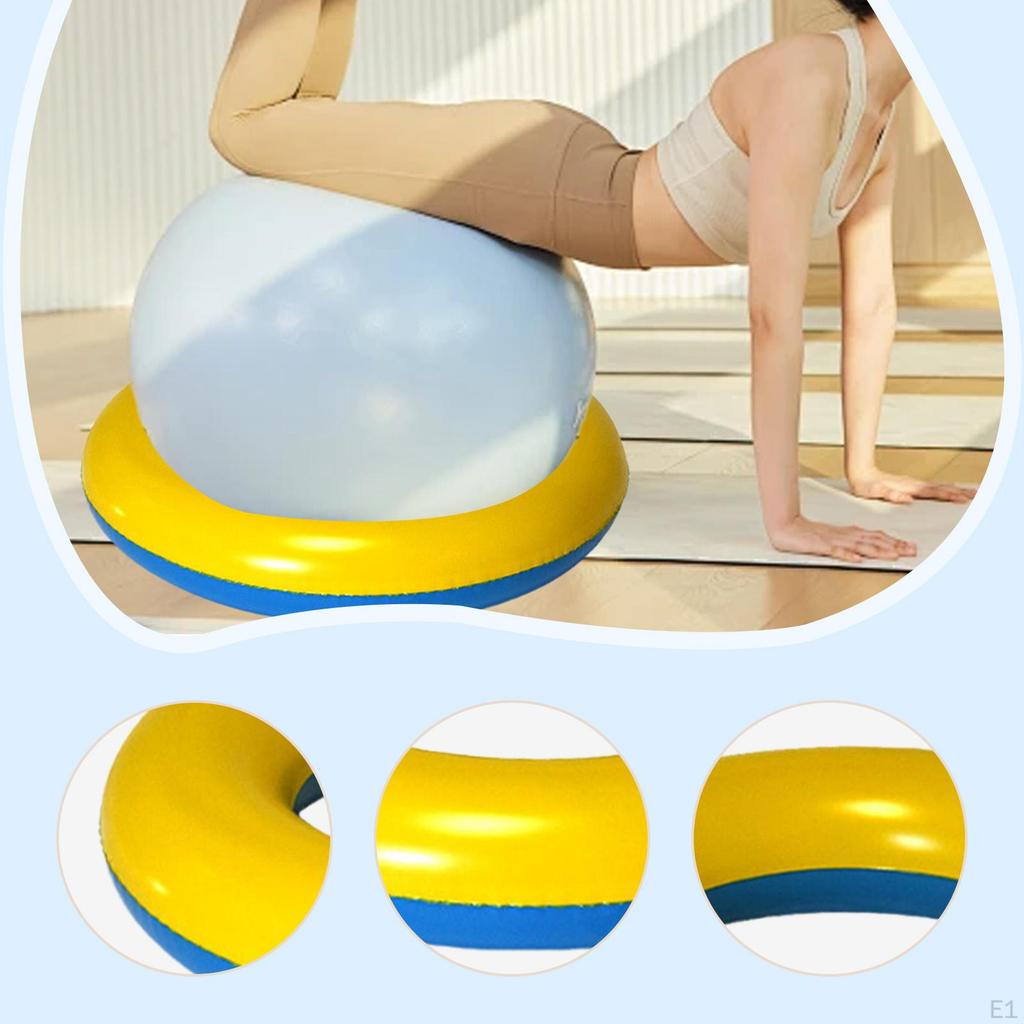 Exercise Ball Base, Workout Accessory, Convenient Fixing , Stable Stand
