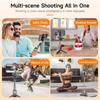 TOKQI Mini Selfie Stick Tripod with 3 Color Fill Light Detachable Holder 360 Rotation Bluetooth Remote for Vlog Live Streaming 7