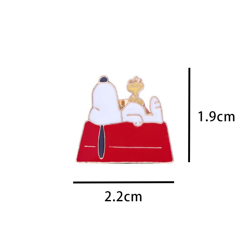 Snoopy Cartoon Enamel Pin Brooch - Cute Japanese Animal Accessories
