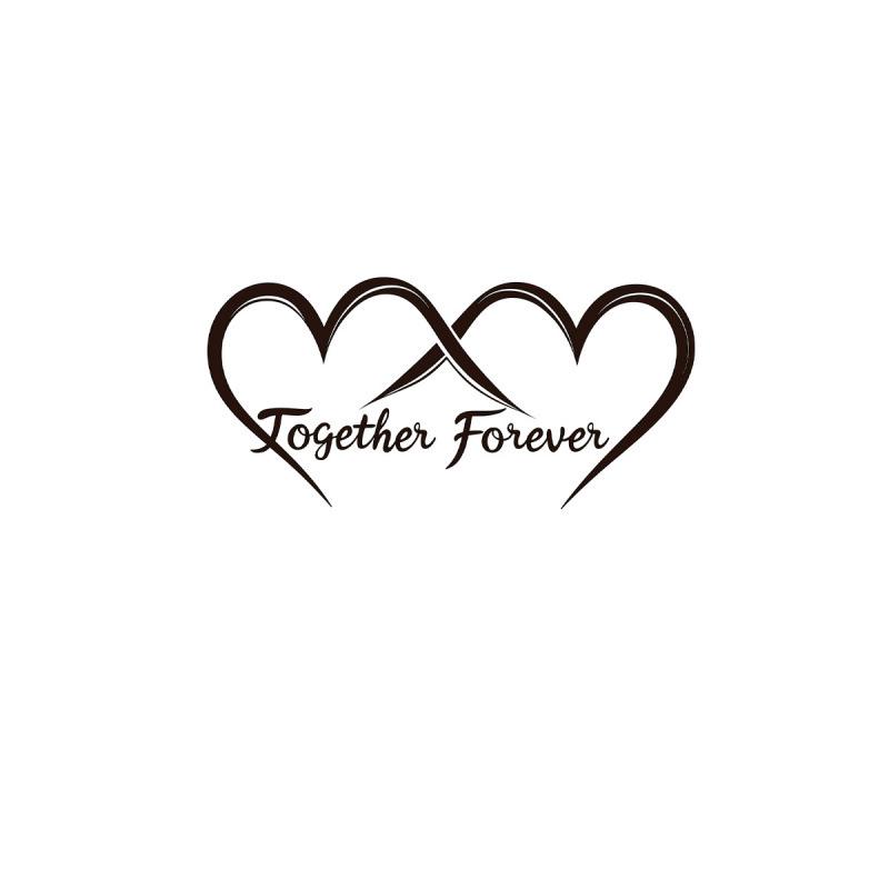 Valentine's Day 'Together Forever' Bedroom Wall Stickers