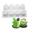 Easy Releases 8 Hole Bamboos Shape Silicone Molds Suitable For Mousse Cake Chocolate And DIY Baking Craft Projects