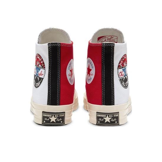 Converse Chuck 70 Hi Logo Play - White Rush Blue 166747C