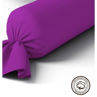Bolster Case - High Quality - 100% Cotton/57 Thread Count - Purple - 45 X 185cm