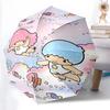 1pc Little Twin Stars Automatic Opening/Closing Umbrella - Portable Folding Design with 8-Bone Iron Frame, Outdoor for Fans, Travelers, Everyday Use,