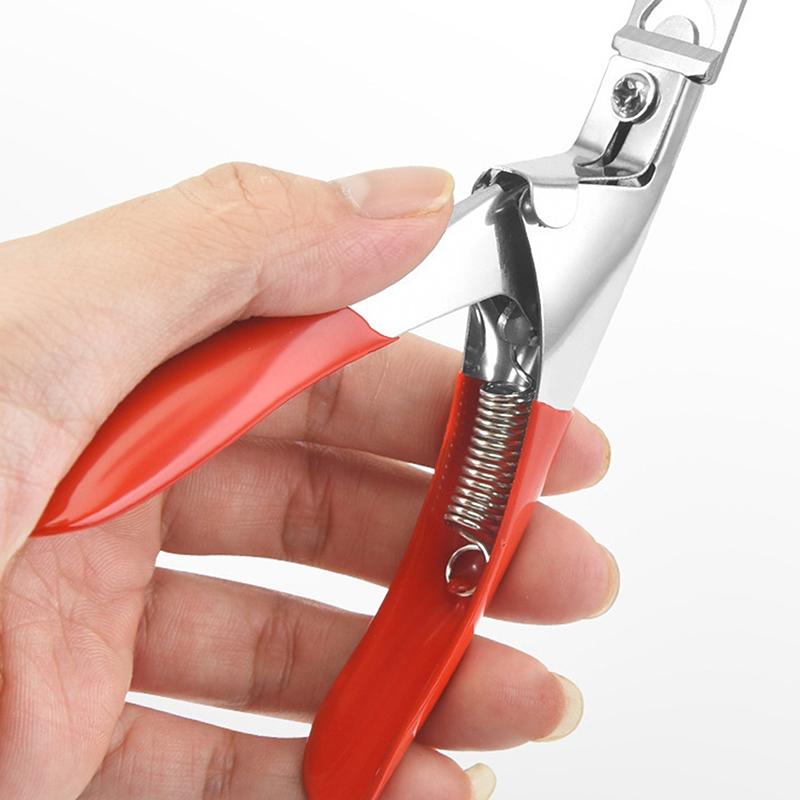 Fake Nail Tips Cutter Professional Nail Clippers Straight Edge Acrylic Nail Clipper Manicure False Guillotine Cut
