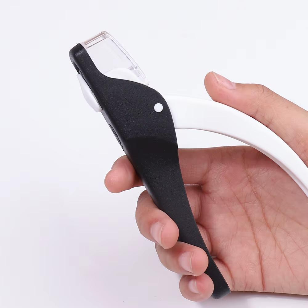 Nail Clipper U Shaped Acrylic Fake Nail Scissors Nail Tip Edge Cutter Trimmer Manicure with Sizer Precise Cutting Tools