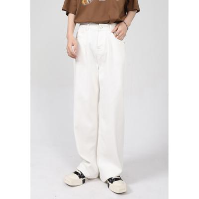 Men's Clothing New Product Korean Version Minimalist Basic Straight Leg Casual Jeans for Men