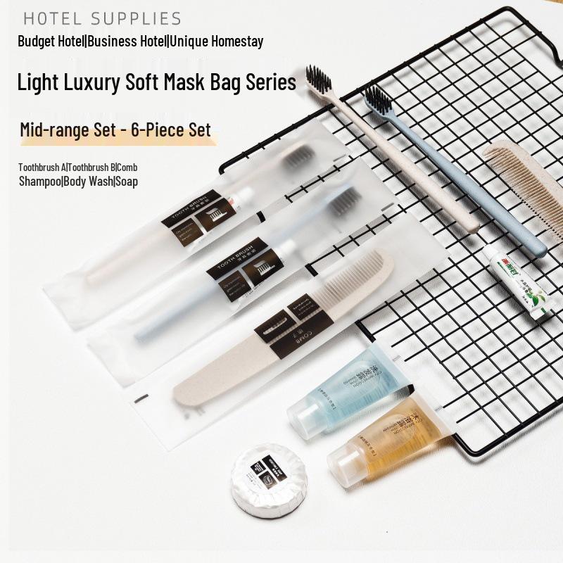 Individually Packaged Soft Bristle Disposable Toothbrush with Toothpaste for Home & Guest Use