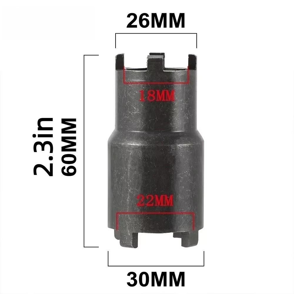 Black Motorcycle Nut Removal Tool Double-Headed Nut Sleeve Clutch Lock Wrench  For Most Motorcycles
