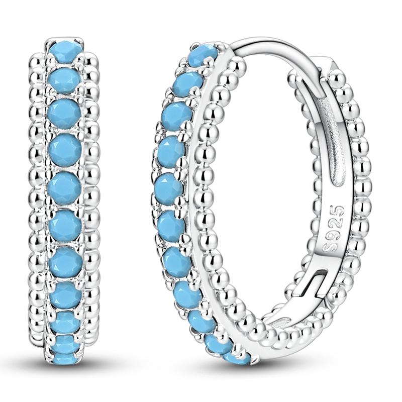 925 Sterling Silver Earrings Eternal Infinite Love Heart Starlight Hoops Earrings for Women Ladies Wedding Jewelry Fashion Gifts
