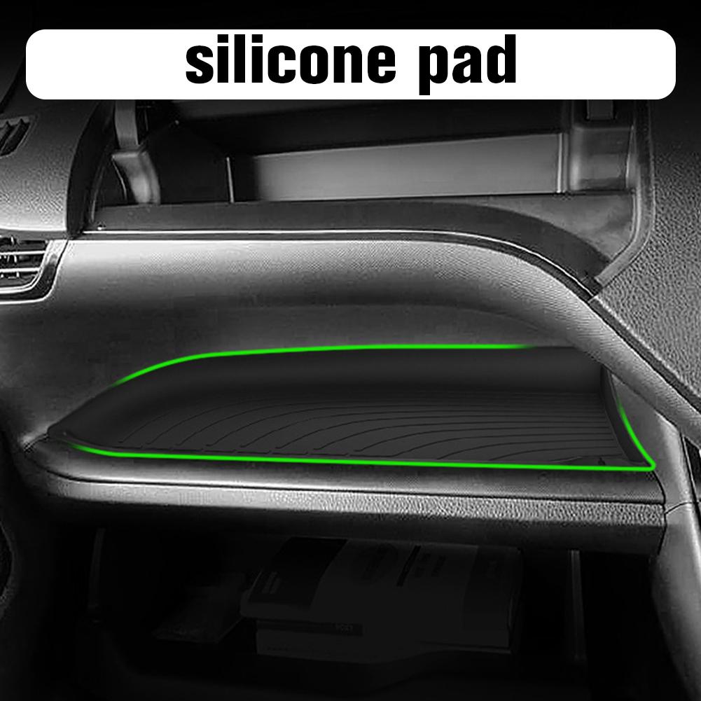 Silicone Storage Pad For Toyota Voxy/ NOAH 80 2014-2026 Car Copilot Anti Slip Shock-Absorbing Storage Tray Organizer Accessories