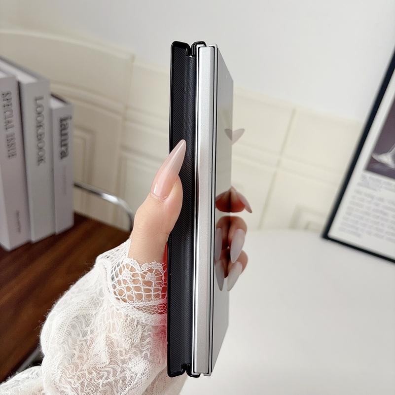 Slim Leather Magnetic Ring Case for Samsung Galaxy Z Fold8 Ultra Fold 8 7 6 5 Foldable with Magnetic Hinge Protective Cover