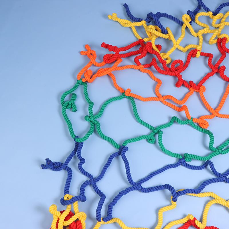 Kleurrijk Kinderveiligheidsnet Valnet Trappen Huis Balkon Leuning Kinderen Huisdier Veiligheidshek Net Nylon Touw Raster Beschermnet