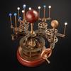 Brass Inner Planet Model with Earth Moon for Stargazers And Collectors Deluxe Solar System Orrery