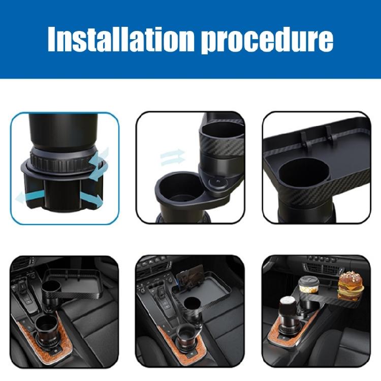 Car Interior Cup Holder Expandable Storage Space Food Table Tray Easy Installation For Multiple Vehicle Use