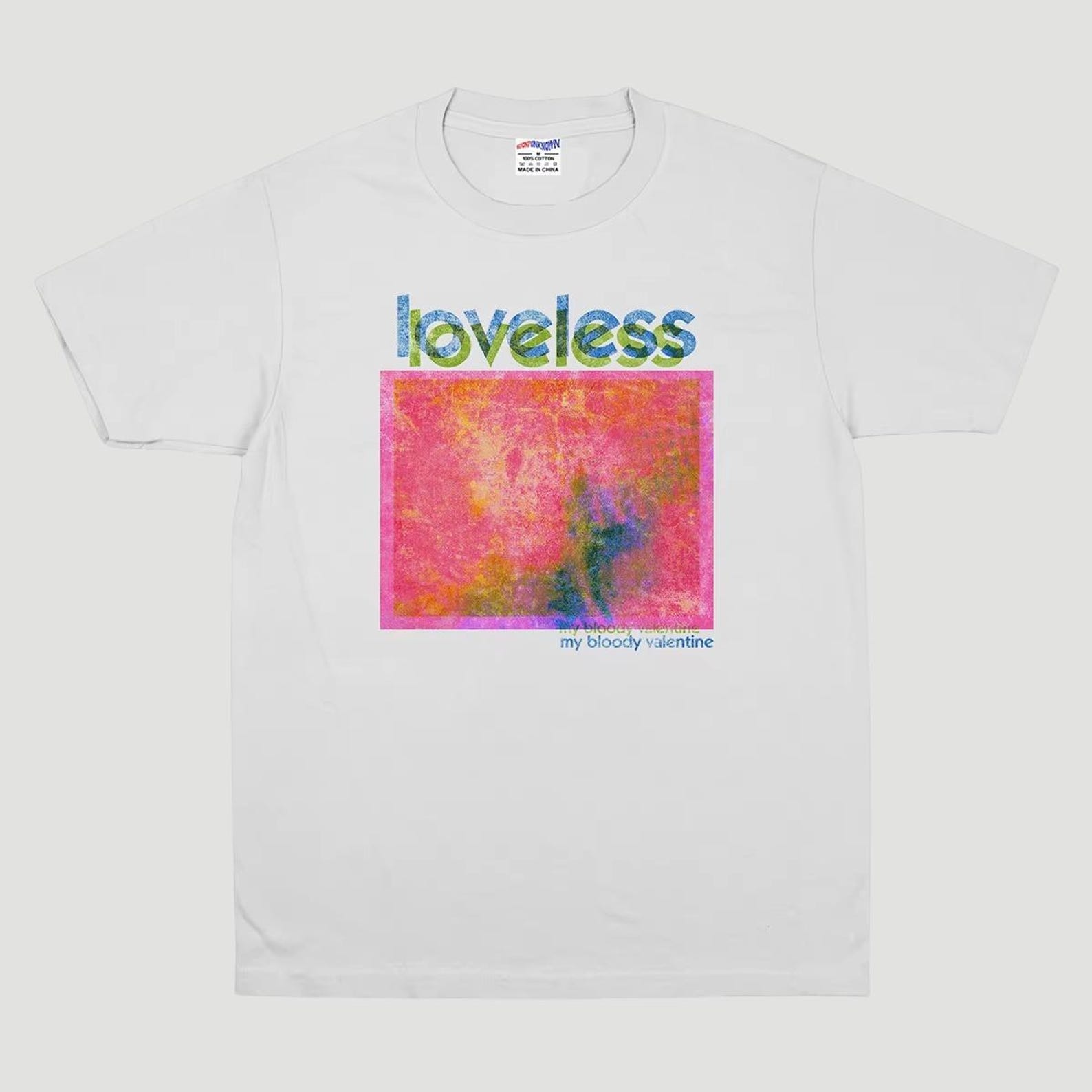 My Bloody Valentine Loveless T-Shirt, Garment Dyed Retro Band Tee 3XL