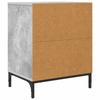 Nightstand Concrete Gray 49 x 36 x 61 cm Particleboard